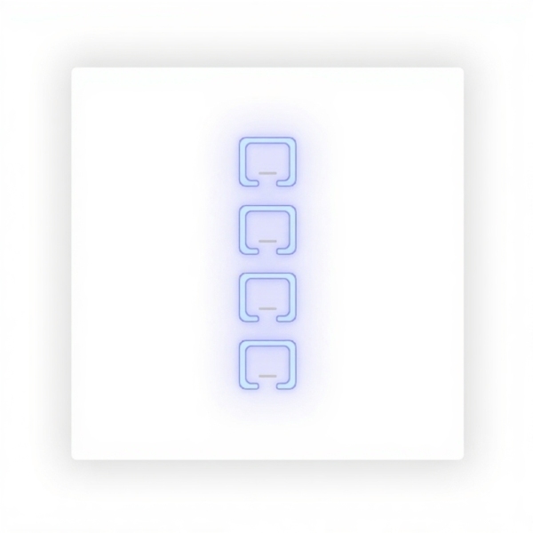 کلید لمسی چهار پل ساده ویرا