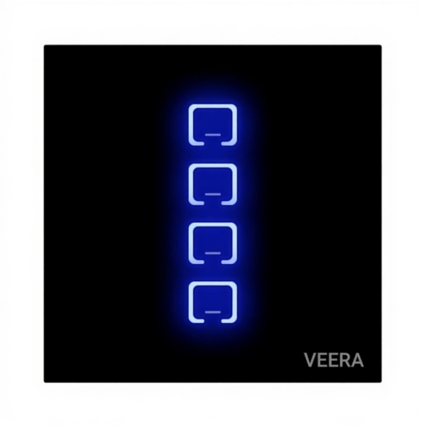 کلید لمسی چهار پل ساده ویرا